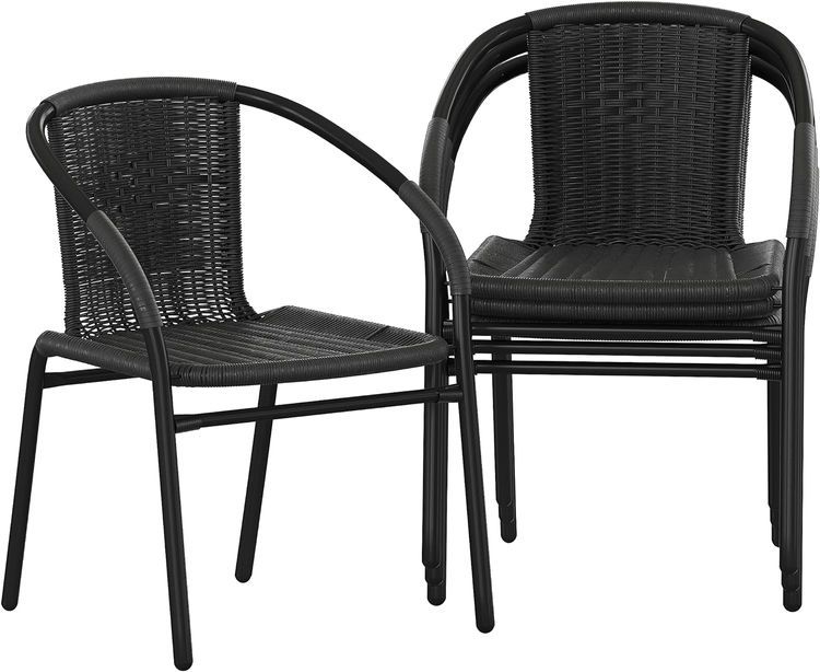 No. 6 - Flash Furniture Lila Stack Chair - 1