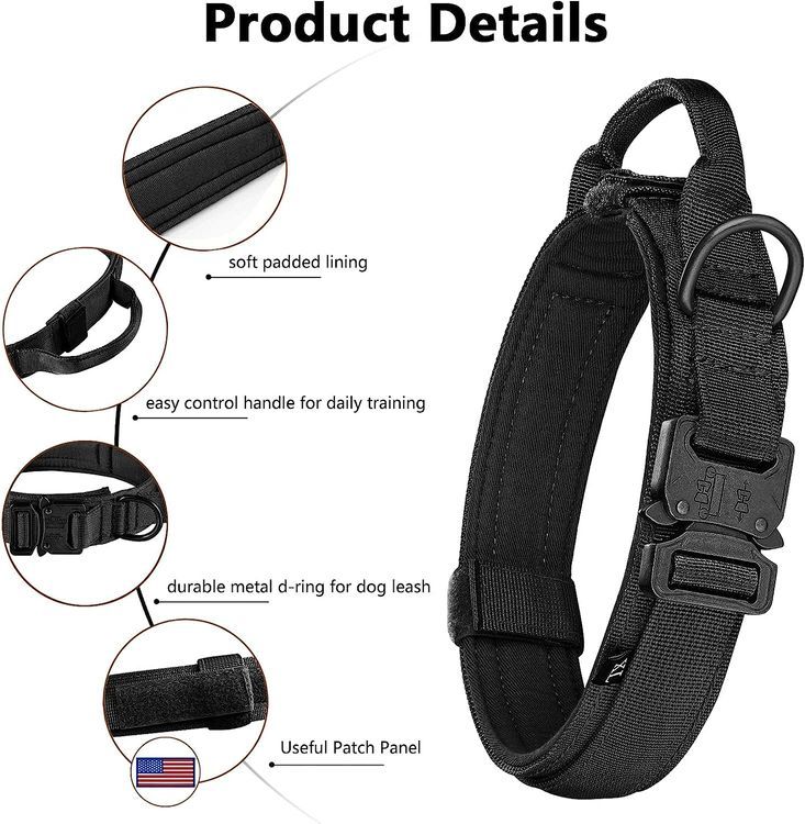 No. 6 - DAGANXI Tactical Dog Collar - 5