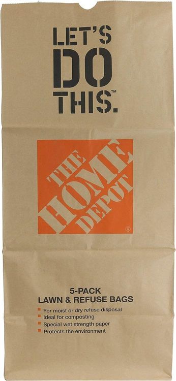 No. 6 - THE HOME DEPOT Heavy Duty Brown Paper 30 Gallon Lawn and Refuse Bags - 3