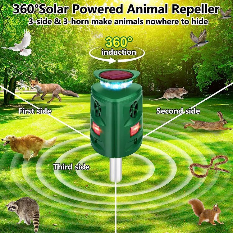 No. 5 - Defendy Ultrasonic Solar Animal Repeller - 2