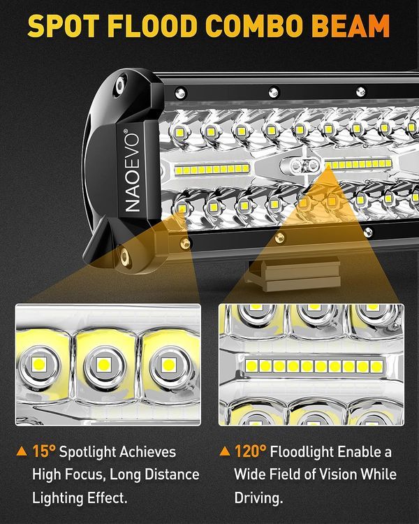 No. 6 - NAOEVO 7-Inch LED Light Bar - 4