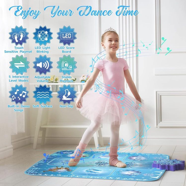 No. 5 - Frozen Themed Dance Mat - 5