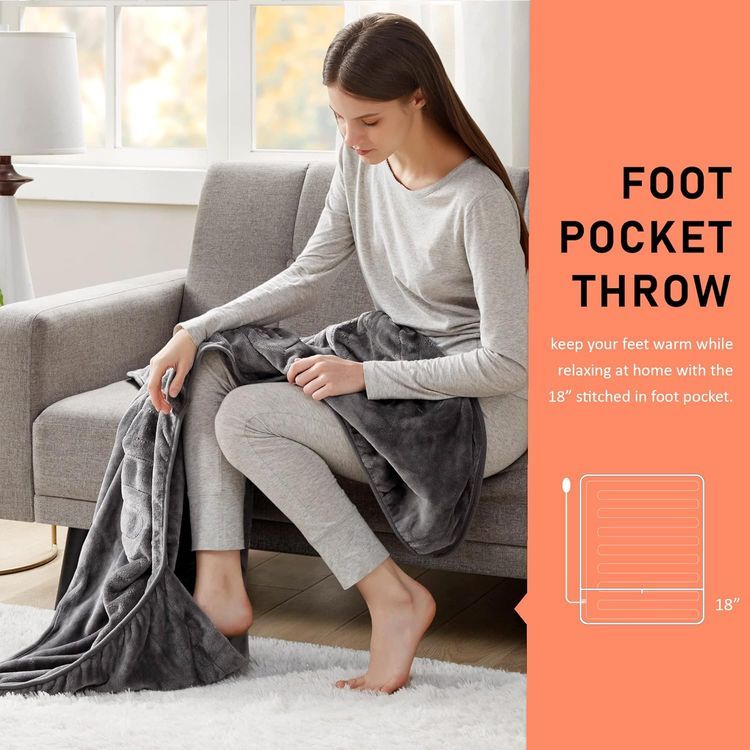 No. 8 - Heated Microplush Blanket with Foot Pocket - 2