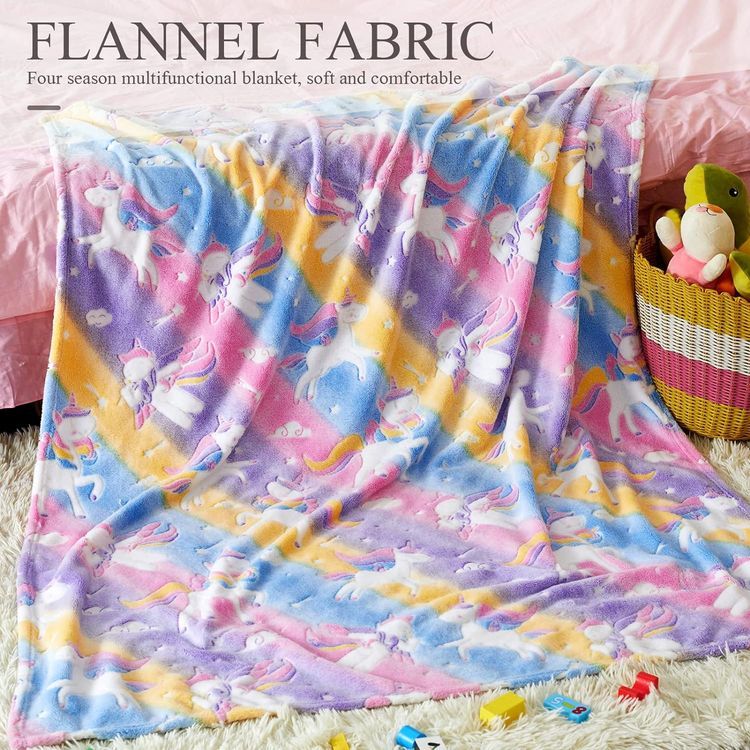 No. 4 - Glow in The Dark Unicorn Blanket - 4