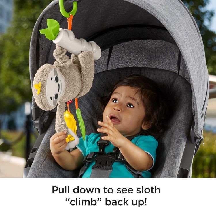 No. 5 - Fisher-Price Baby Toy Slow Much Fun Stroller Sloth - 4