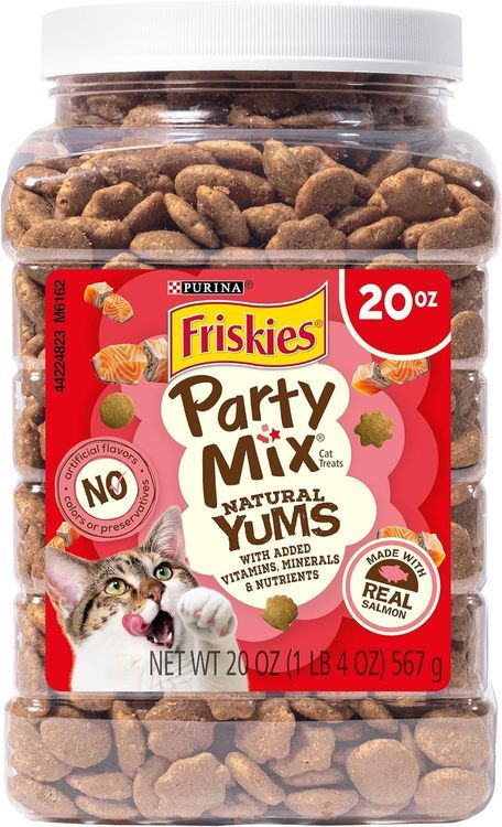 No. 3 - Friskies Natural Cat Treats Party Mix Natural Yums With Real Salmon - 1