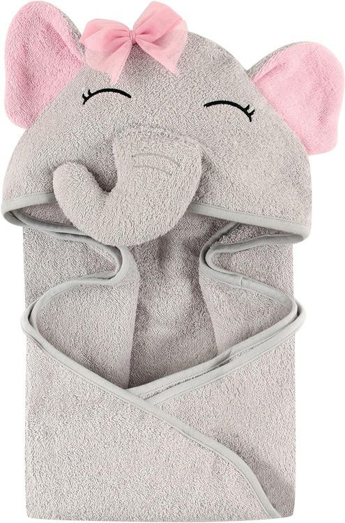 No. 7 - Hudson Baby Unisex Baby Cotton Animal Face Hooded Towel - 1