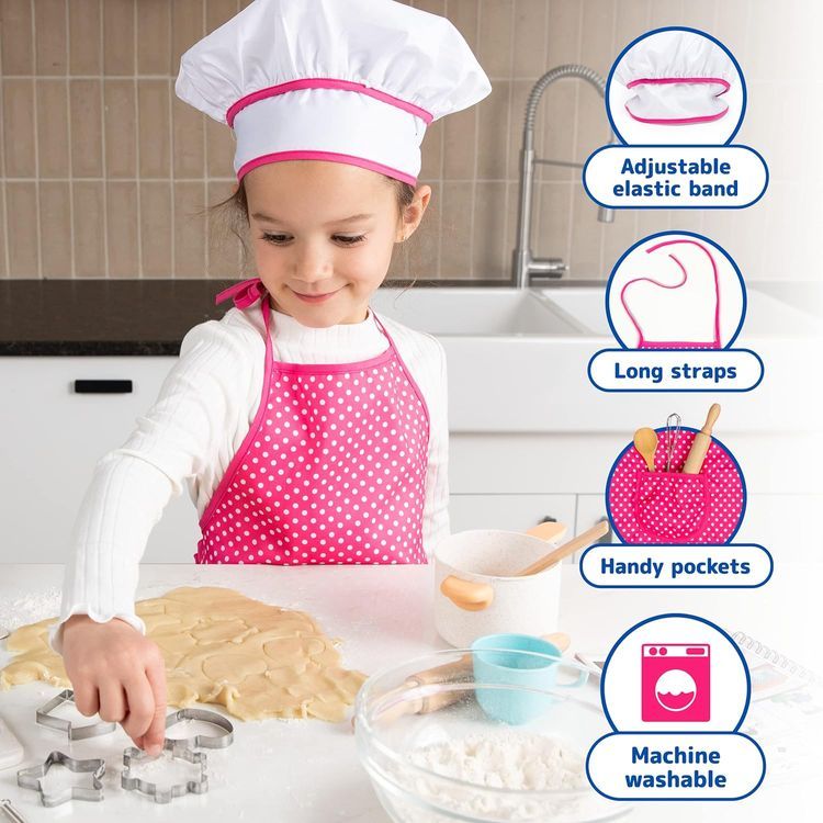 No. 6 - JaxoJoy Kids Cooking and Baking Set - 3