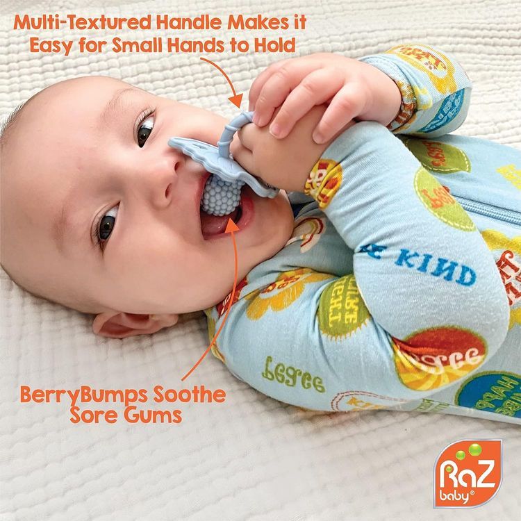 No. 5 - RaZbaby RaZberry Silicone Baby Teether Toy - 2