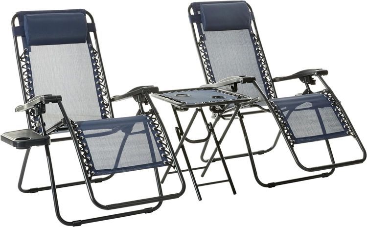 No. 8 - Amazon Basics Reclining Patio Chairs - 1