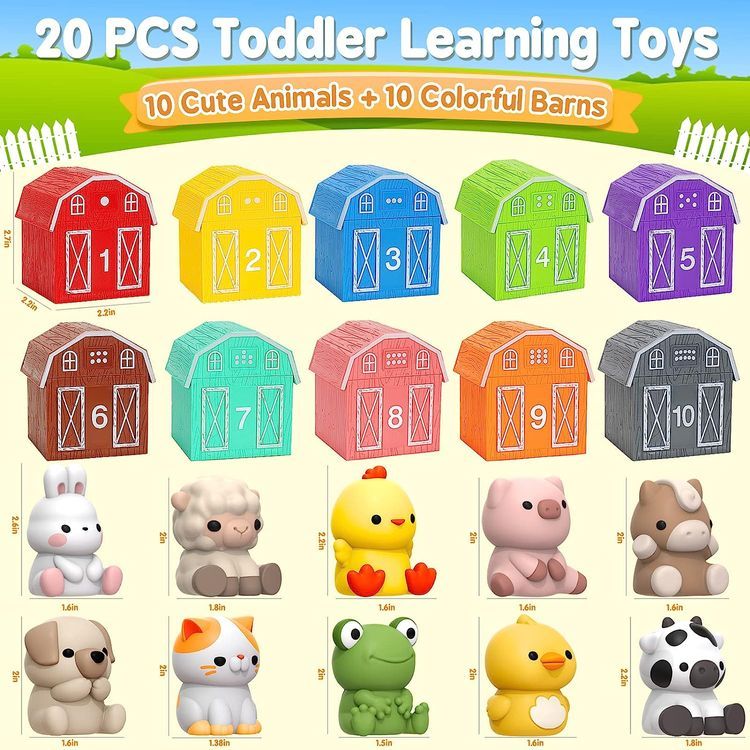 No. 9 - Aigybobo Farm Animals Toy Set - 5