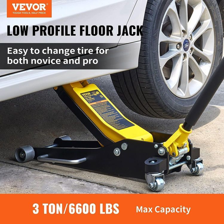 No. 2 - VEVOR 3 Ton Low Profile Aluminum and Steel Racing Floor Jack - 2