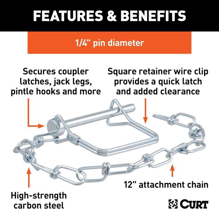 No. 5 - Curt 1/4" Safety Pin - 3