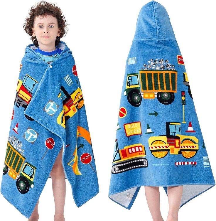 No. 6 - Bavilk Kids Hooded Bath Beach Towel - 1