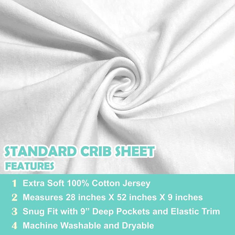 No. 8 - Cotton Crib Sheets - 3