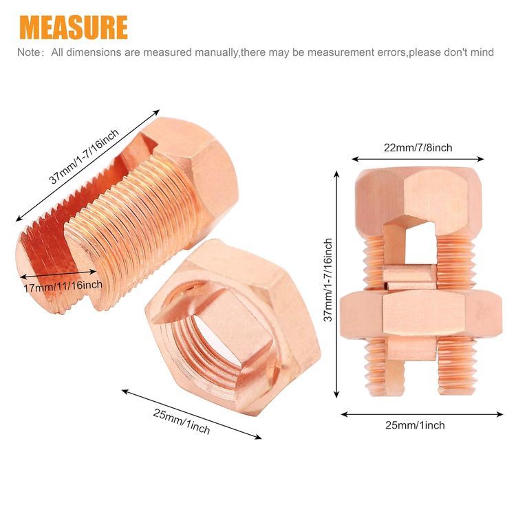 No. 2 - Kuejotty Copper Split Bolt Connector - 5