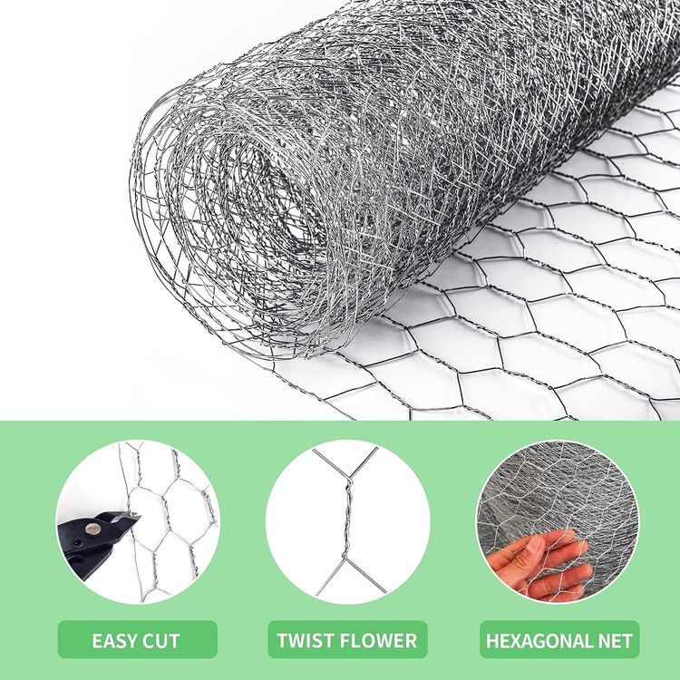 No. 1 - Chicken Wire 13.7 in x 236 in Poultry Wire Netting - 3