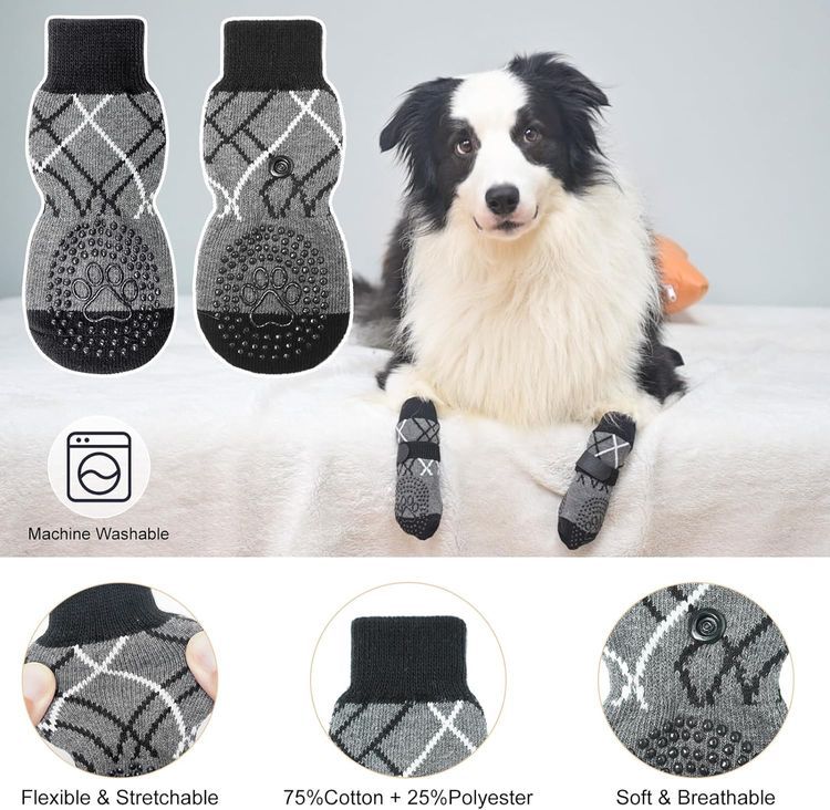 No. 9 - BEAUTYZOO Anti Slip Dog Socks - 4