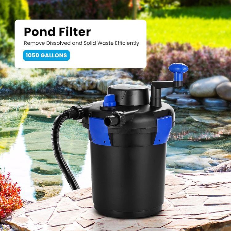 No. 3 - VIVOHOME Pressurized Biological Pond Filter with 9-watt Light - 2