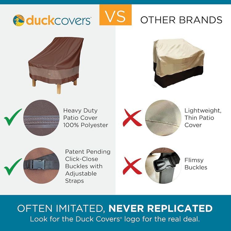 No. 8 - Duck Covers Ultimate Waterproof Patio Loveseat Cover - 2