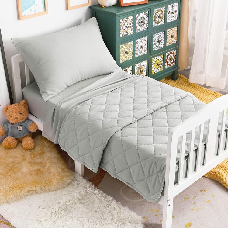 No. 9 - NTBAY 4 Piece Ultra Soft and Breathable Toddler Bedding Set - 2