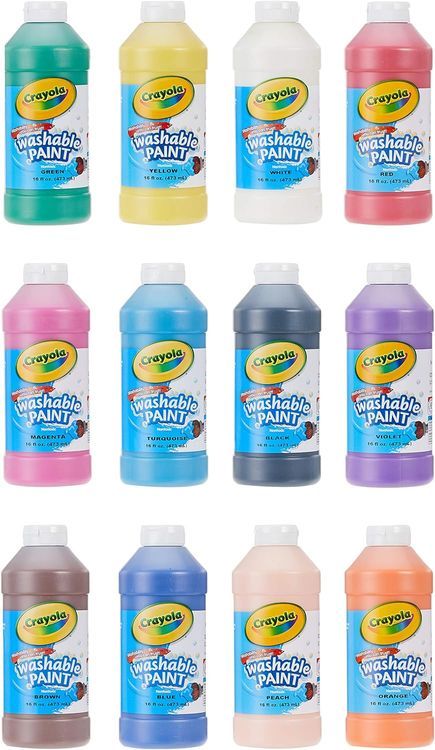 No. 5 - Crayola Washable Paint (12ct) - 1