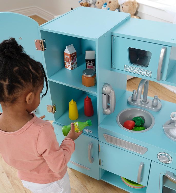 No. 9 - Blue Vintage Play Kitchen - 3