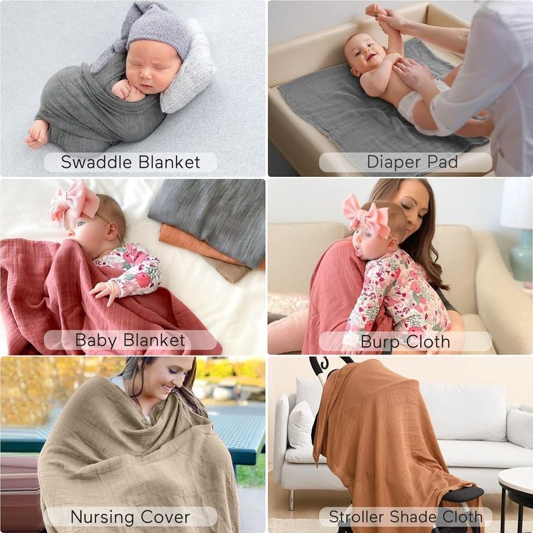 No. 7 - Momcozy Muslin Swaddle Blankets - 3