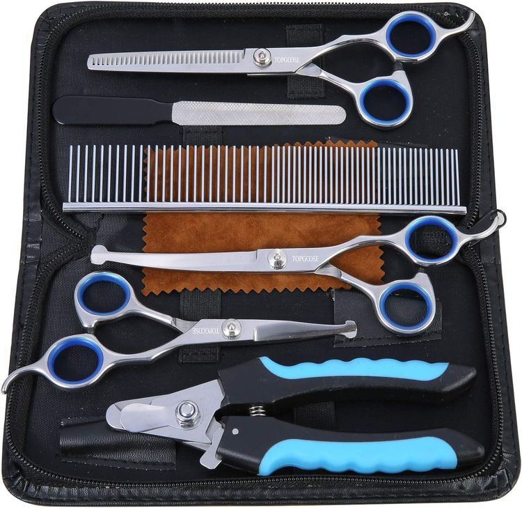 No. 7 - TOPGOOSE Dog Grooming Scissors Set - 2