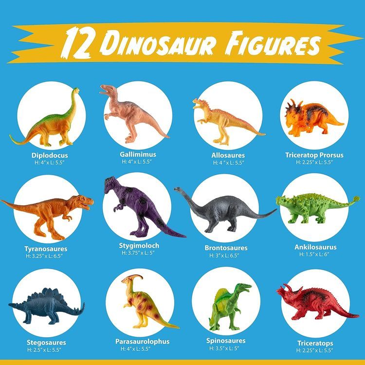 No. 4 - PLAYVIBE Dinosaur Figure Set - 2