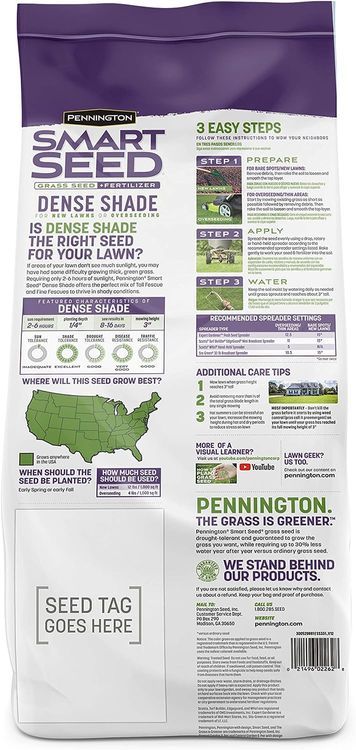 No. 9 - Pennington Smart Seed Dense Shade Grass Mix - 2