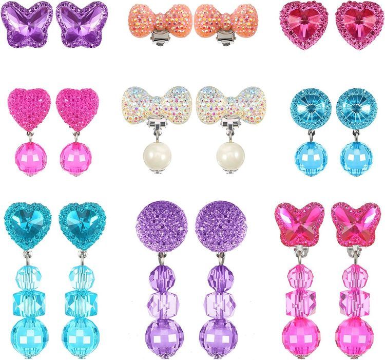 No. 10 - Hicarer Kids' Play Earrings - 1