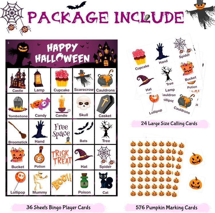 No. 9 - Halloween Bingo Game Set - 4