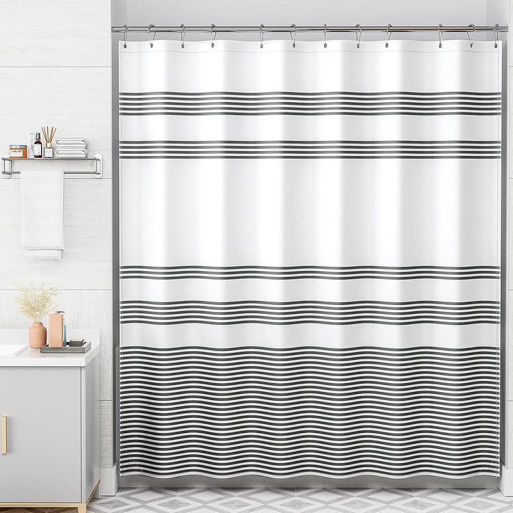 No. 6 - AmazerBath Shower Curtain Sets - 1