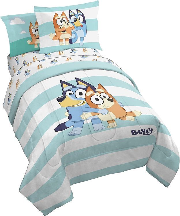 No. 9 - Bluey & Bingo 5 Piece Twin Size Bed Set - 1