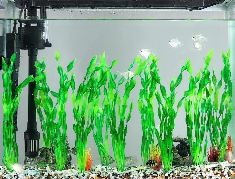 No. 4 - MyLifeUNIT Aquarium Seaweed Plastic Plant - 3