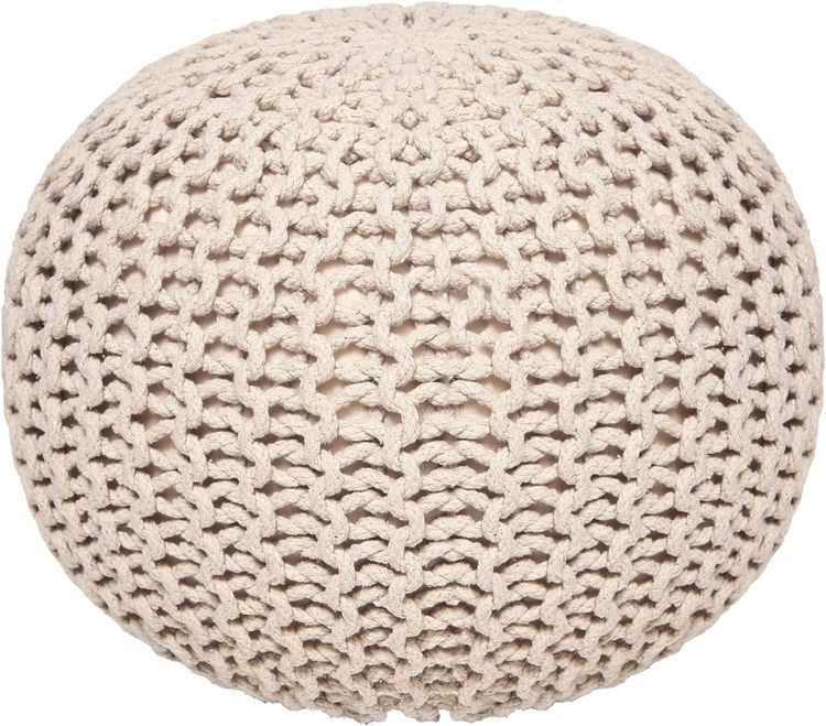 No. 1 - Round Pouf Ottoman - 3