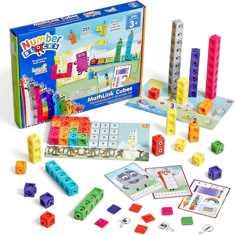 No. 10 - hand2mind MathLink Cubes Numberblocks 1-10 Activity Set - 1