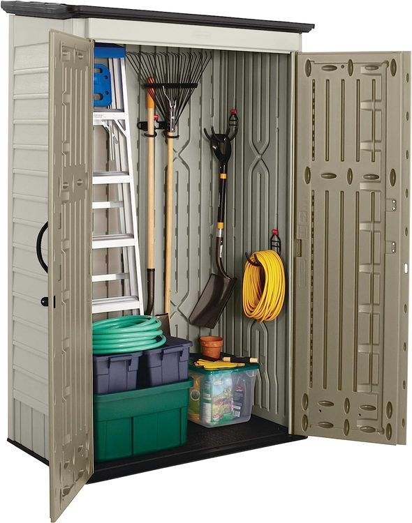 No. 8 - Rubbermaid Outdoor Small Vertical Resin Storage Shed - 3