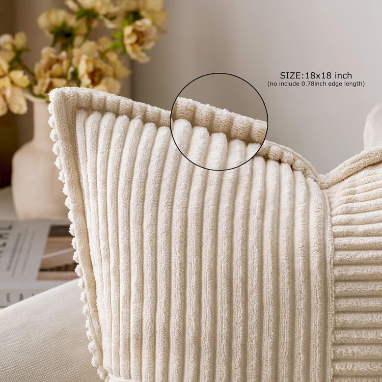 No. 5 - MIULEE Corduroy Pillow Covers - 2