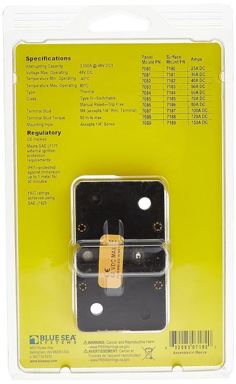 No. 4 - Blue Sea Systems 7187 285-Series Circuit Breaker - 2