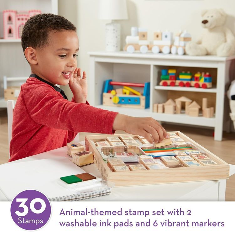 No. 3 - Deluxe Wooden Stamp Set: Animals - 2