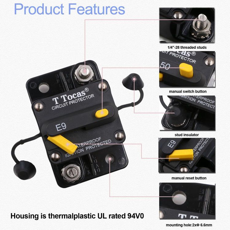 No. 6 - T Tocas T3 Surface-Mount 40 Amp Circuit Breaker - 2