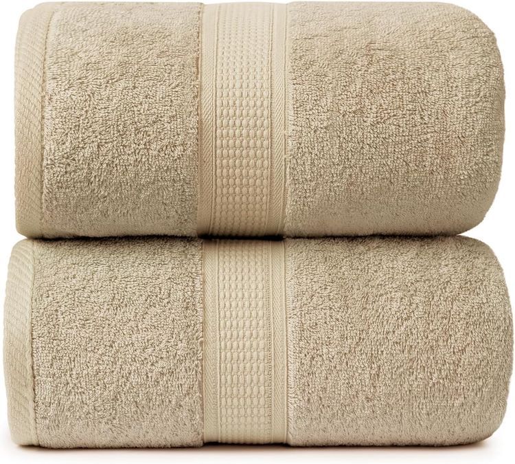 No. 7 - Ariv Towels 2-Piece Jumbo Premium Cotton Bath Sheets - 1