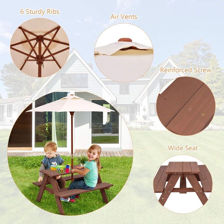 No. 8 - Costzon Picnic Table Set - 4