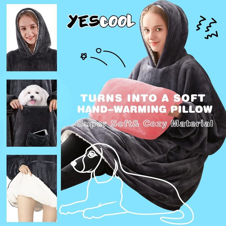 No. 8 - yescool Wearable Blanket Hoodie - 2