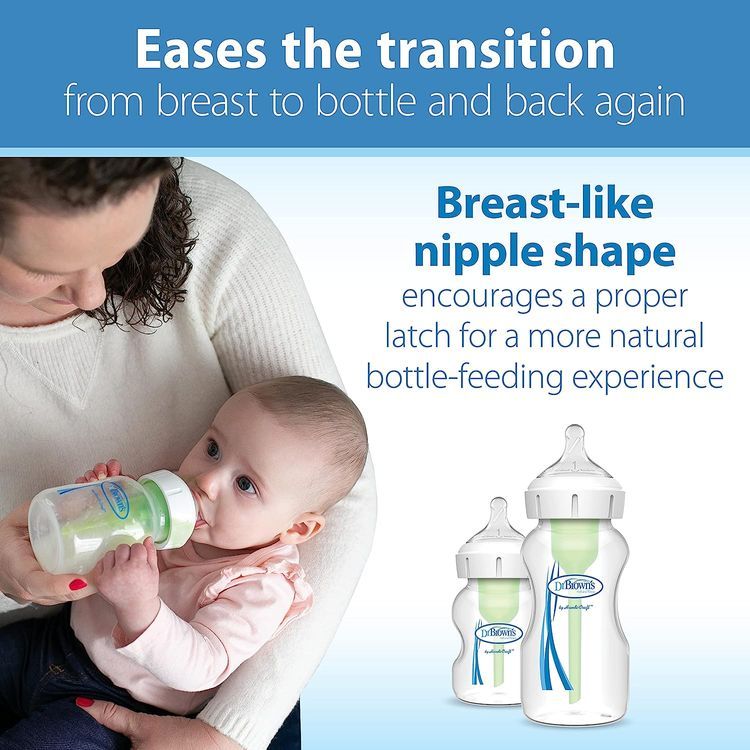 No. 10 - Dr. Brown's Natural Flow Level 2 Wide-Neck Baby Bottle Silicone Nipple - 3