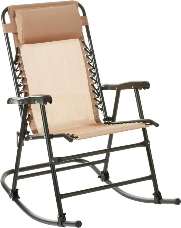 No. 5 - Amazon Basics Outdoor Textilene Zero Gravity Folding Lounge Rocker - 1