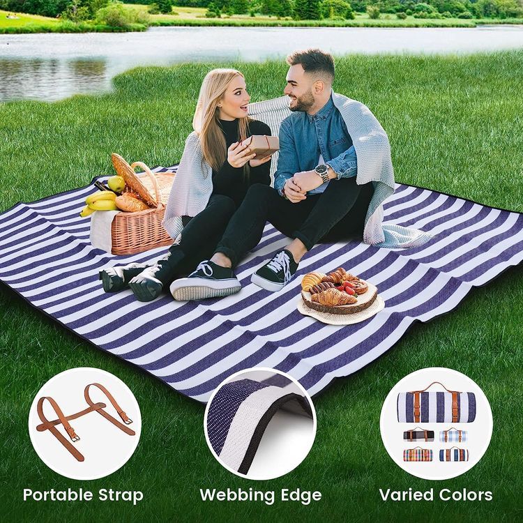 No. 5 - sapsisel 80”x 80” Picnic Blanket - 4