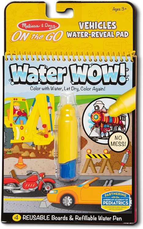 No. 4 - Water Wow! Reusable Water-Reveal Activity Pad - Vehicles - 1